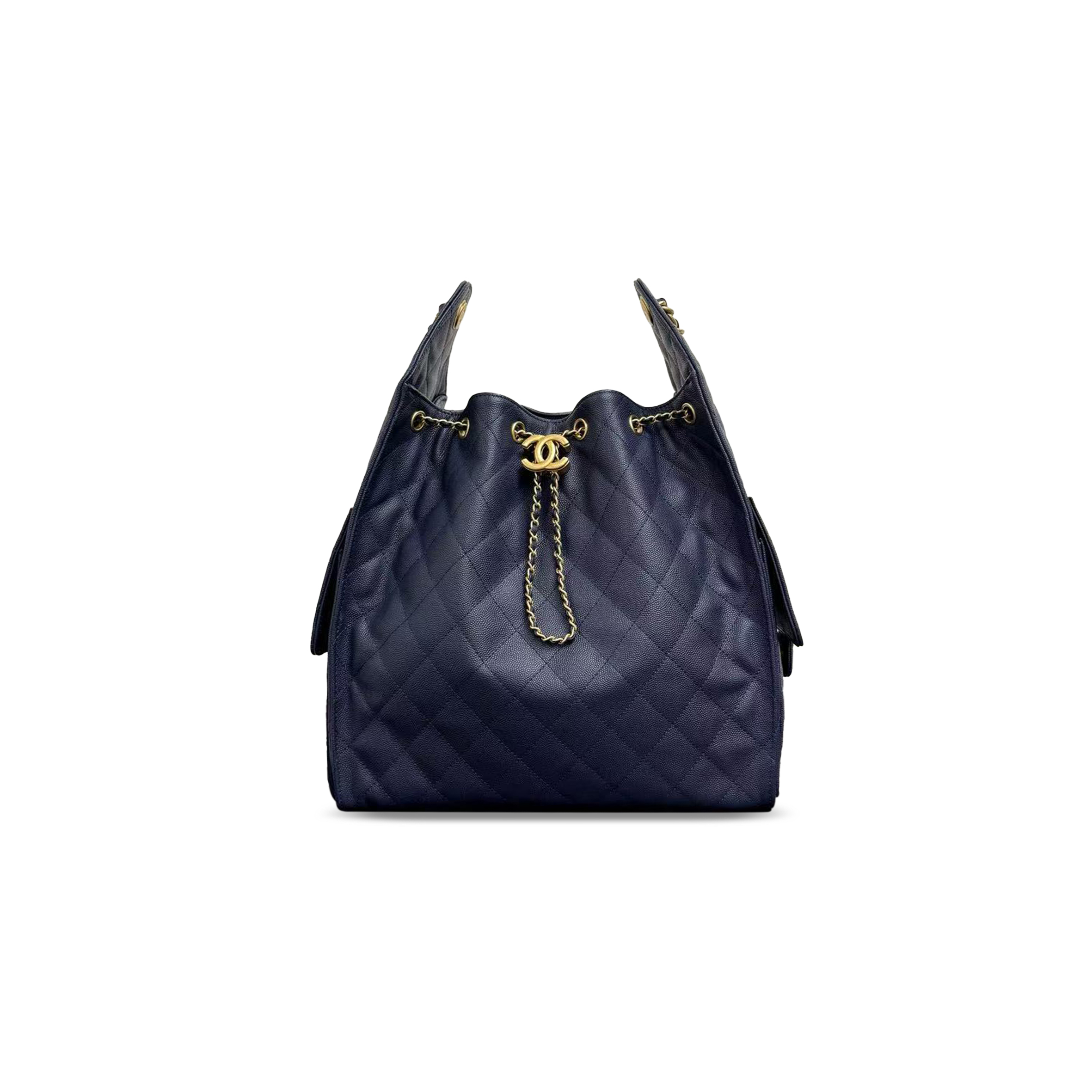 Ch*el 25 medium handbag grained calfskin as5311 37 (40*30*15cm)